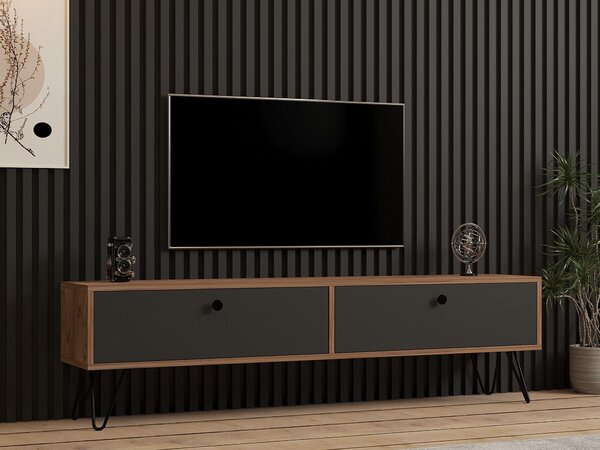 TV stolek/skříňka Slay (atlantická borovice + černá). 1088760