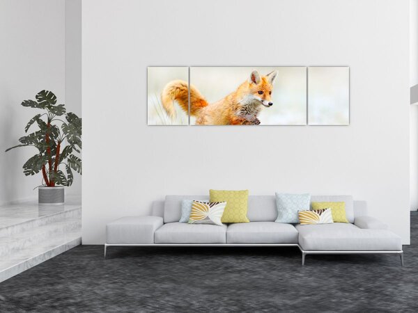 Obraz - Skákající liška (170x50 cm)