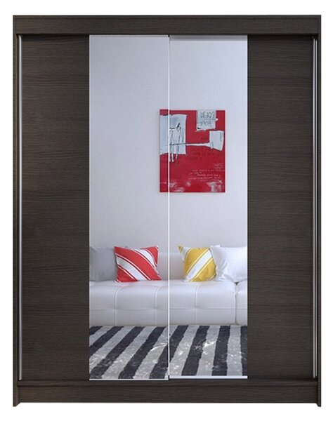 Šatní skříň CAMINO II šířka 150 cm - čokoláda