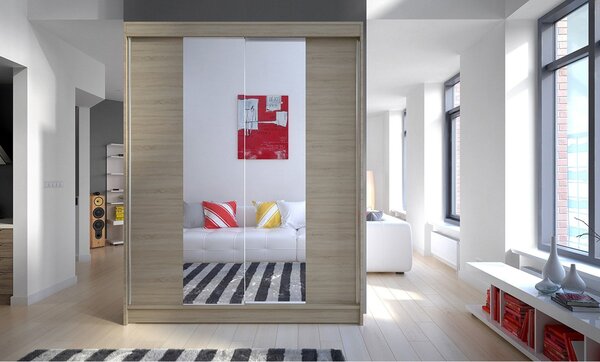 Šatní skříň CAMINO II šířka 150 cm - dub sonoma