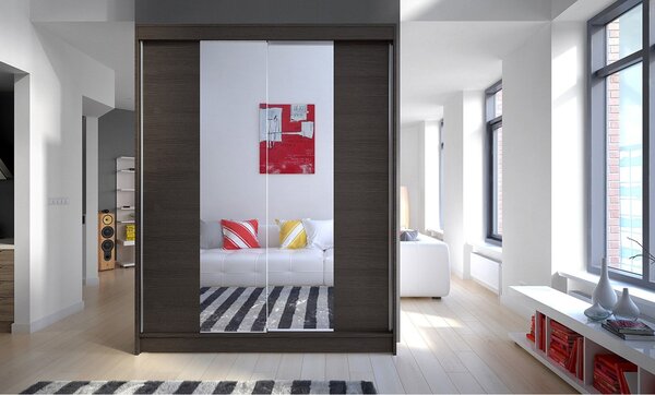 Šatní skříň CAMINO II šířka 150 cm - čokoláda