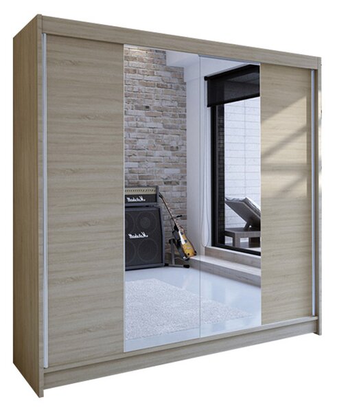 Šatní skříň TALIN II šířka 180 cm - dub sonoma
