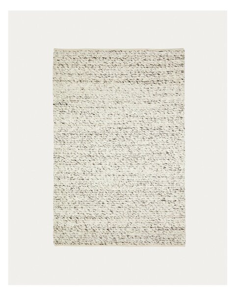 Krémový vlněný koberec 200x300 cm Manilva – Kave Home