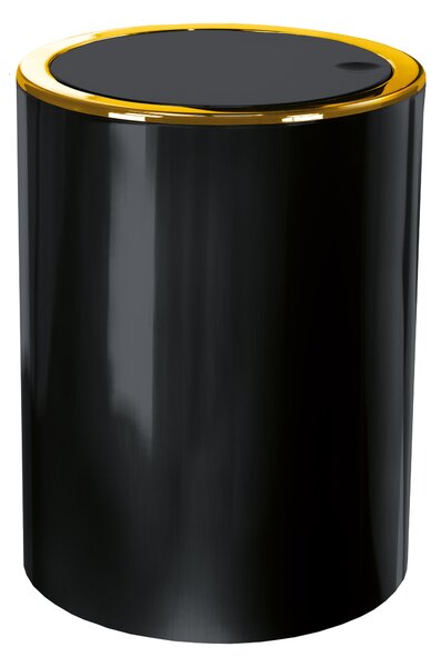 Kleine Wolke Golden Clap odpadkový koš 5 l černá 8418926858