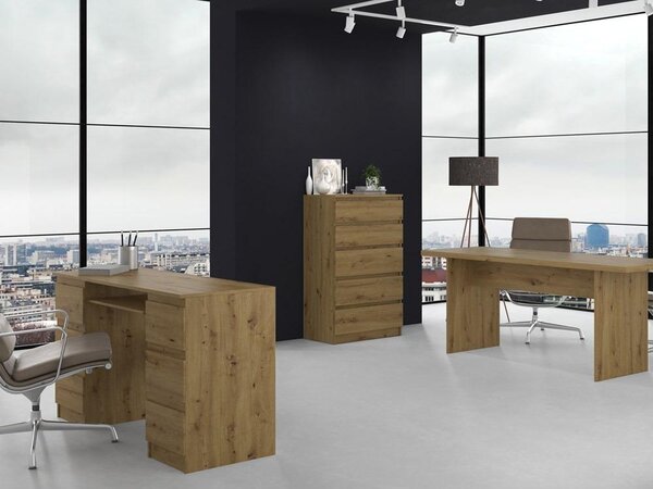 Topeshop M5 ARTISAN, Dub, 5 zásuvka/zásuvek, Dřevotřískové desky, Jednobarevný, Moderní, Dřevotřískové desky