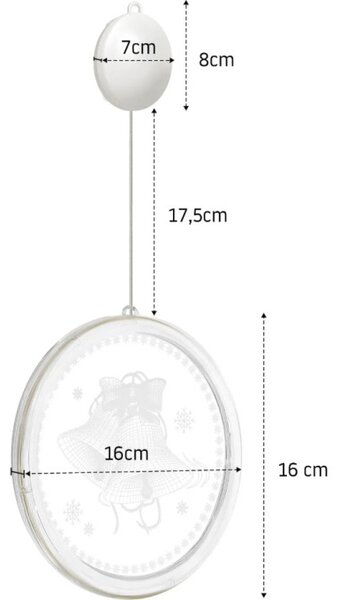 Vánoční LED dekorace CD003 Mikuláš