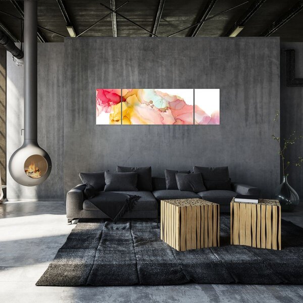Obraz - Inkoustová abstrakce (170x50 cm)