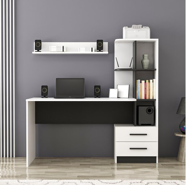 PC stolek Aslan (bílá + černá). Akce -25%