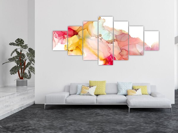 Obraz - Inkoustová abstrakce (210x100 cm)
