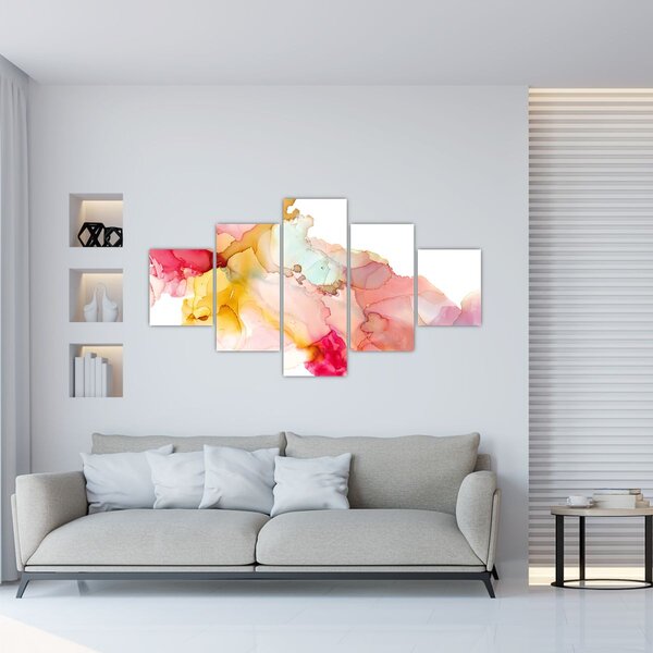 Obraz - Inkoustová abstrakce (125x70 cm)