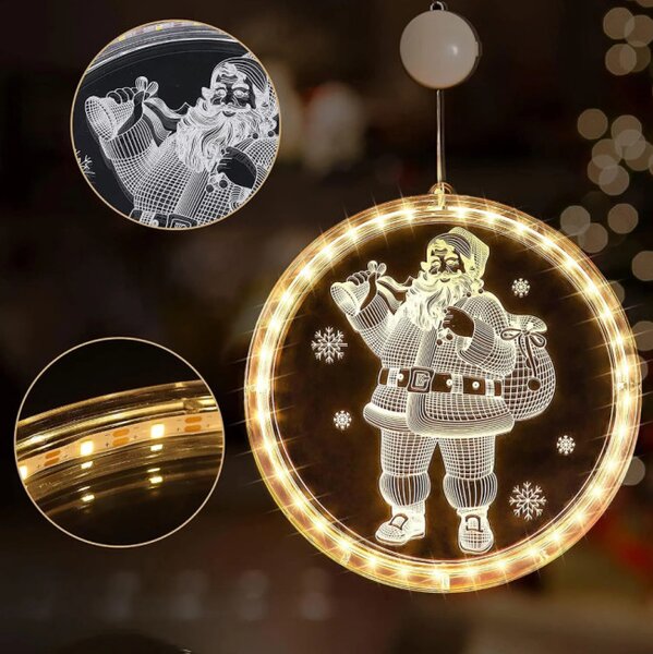 Vánoční LED dekorace CD003 Mikuláš