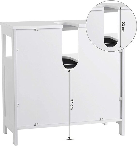 Skříňka pod umyvadlo 60 cm BBC02WT