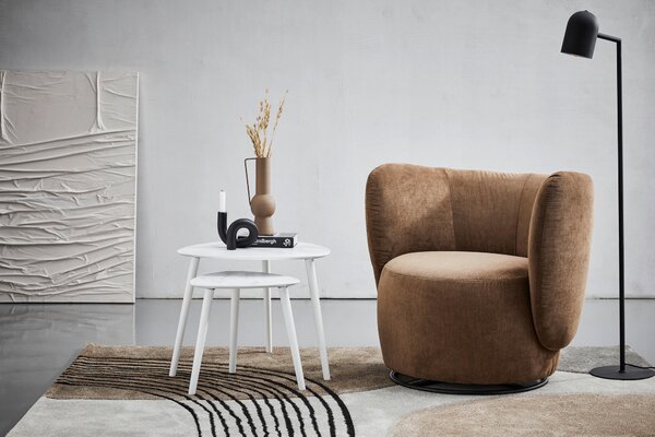 SADA ODKLÁDACÍCH STOLKŮ, vícebarevná, bílá, dřevo, 60/40/60/40/48/40 cm PBJ - Online Only konferenční stolky, Online Only
