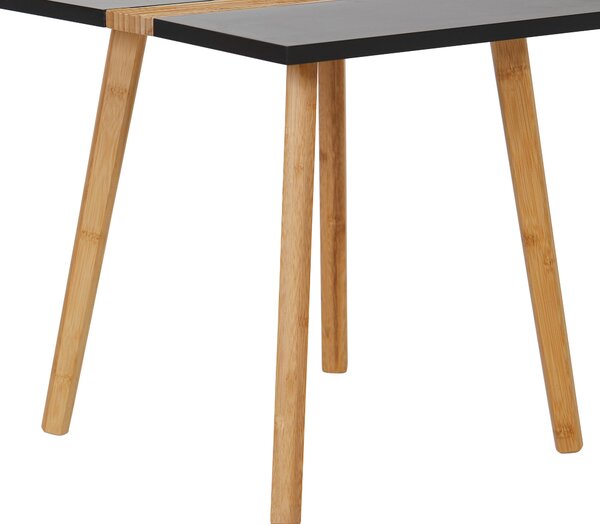 SADA ODKLÁDACÍCH STOLKŮ, přírodní barvy, černá, dřevo, 60/40/60/40/45/40 cm MID.YOU - Online Only konferenční stolky, Online Only