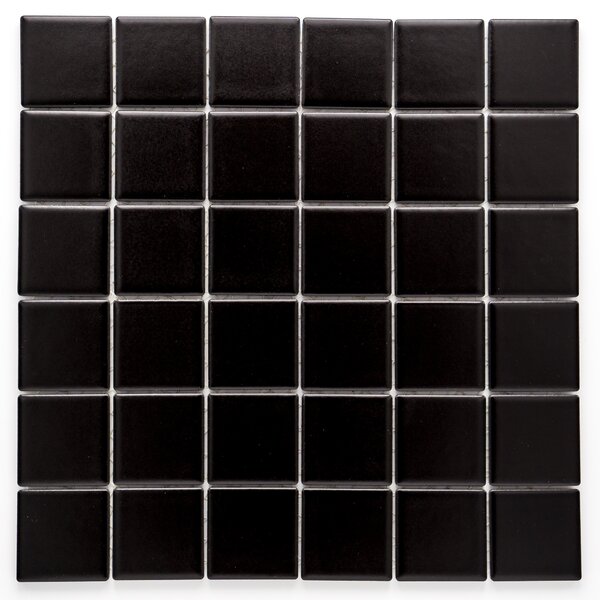 Keramická mozaika černá 48x48mm