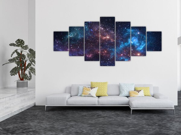 Obraz - Noční obloha (210x100 cm)