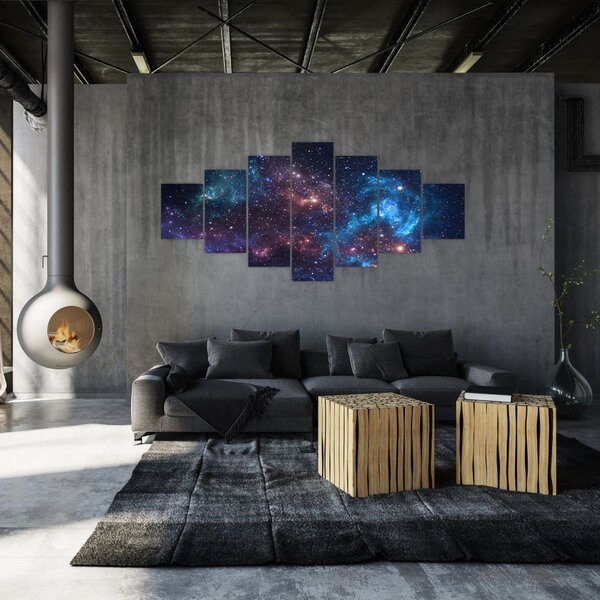Obraz - Noční obloha (210x100 cm)