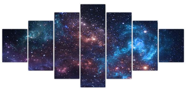 Obraz - Noční obloha (210x100 cm)