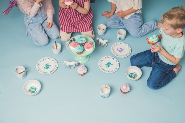 Dětský porcelánový talíř Drak Ø 19 cm