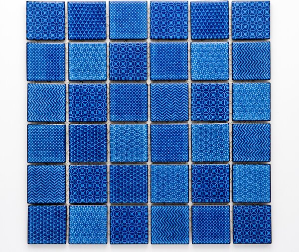 Keramická mozaika modrá 48x48mm