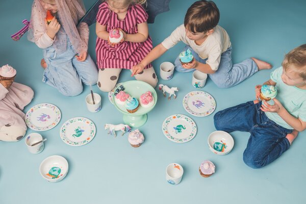 Dětský porcelánový talíř Drak Ø 19 cm