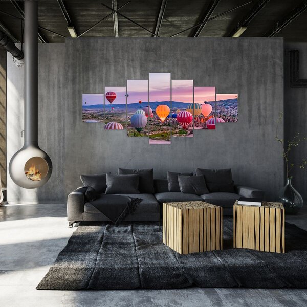 Obraz - Horkovzdušné balóny (210x100 cm)