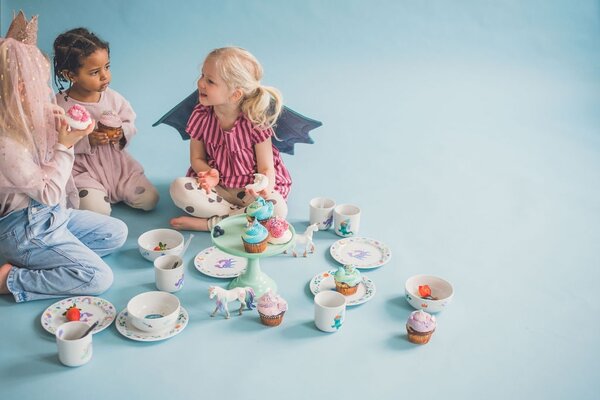 Dětský porcelánový talíř Jednorožec Ø 19 cm