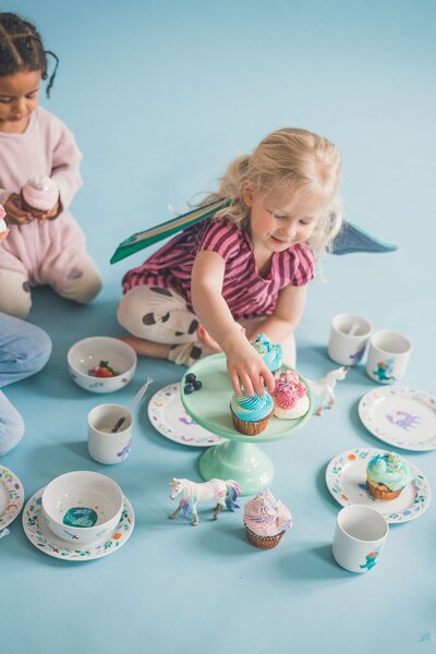 Dětský porcelánový talíř Jednorožec Ø 19 cm