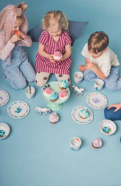 Dětský porcelánový talíř Drak Ø 19 cm