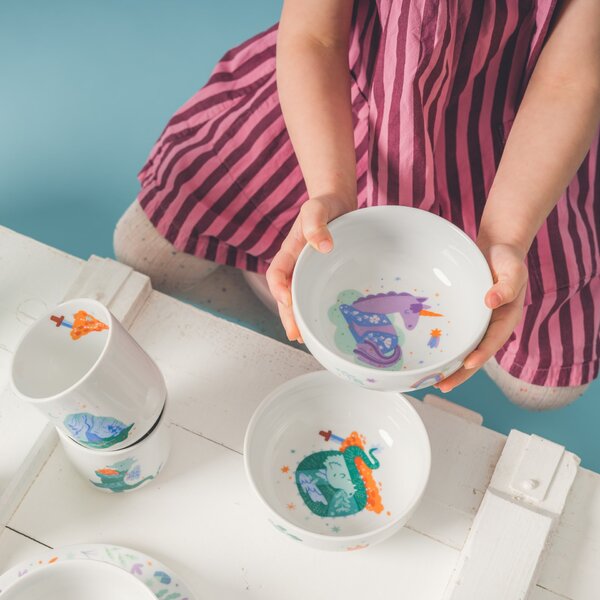 Dětská porcelánová miska Jednorožec 400 ml