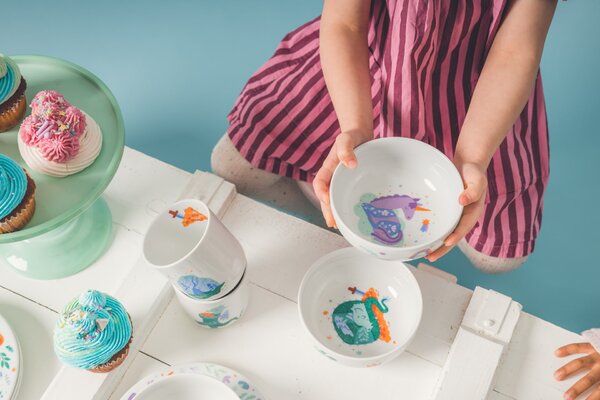 Dětská porcelánová miska Drak 400 ml