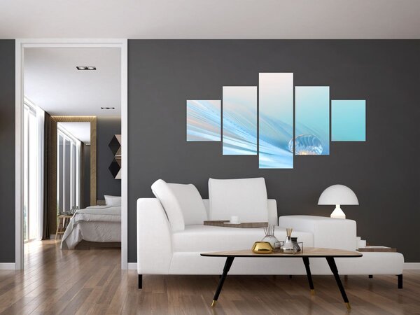 Obraz - Modrá kapka (125x70 cm)