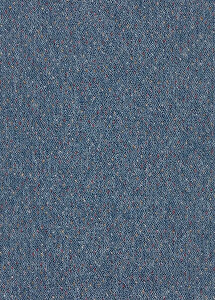 Breno Metrážový koberec VIRTUOSE 84 denim modrý s jemným barevným melírem, šíře 400 cm