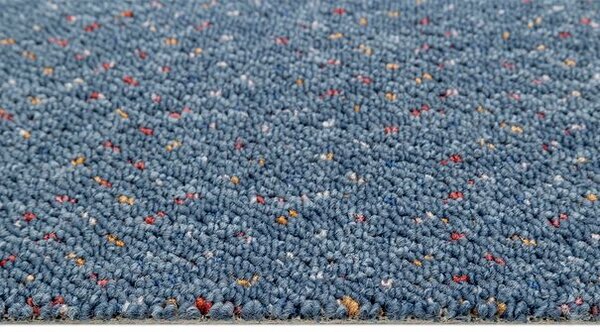 Breno Metrážový koberec VIRTUOSE 84 denim modrý s jemným barevným melírem, šíře 400 cm