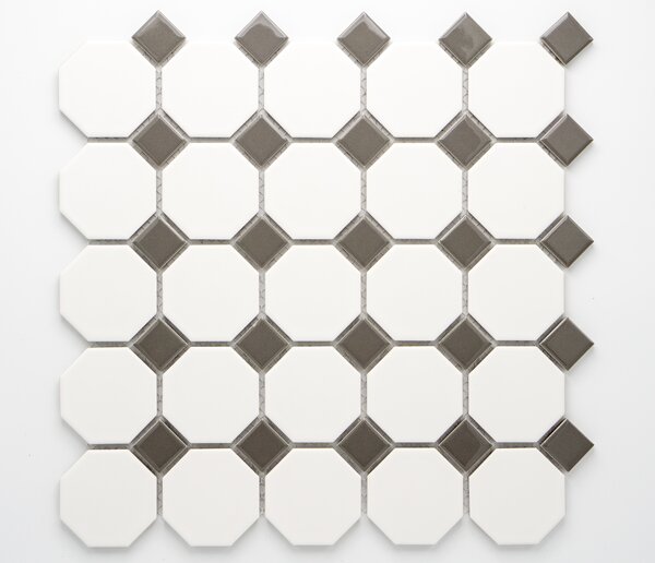 Keramická mozaika bílá 56x56mm