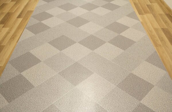 PVC podlaha Actual Plus Ice Diamond 0093 šedá / stříbrná
