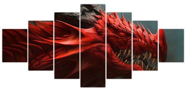 Obraz - Drak (210x100 cm)