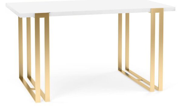 Jídelní stůl EWEN II 120 cm - bílá/zlatá
