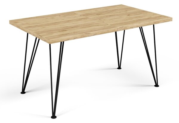 Jídelní stůl SONIA 120 cm - dub artisan/černá