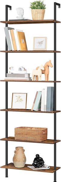 Knihovna Vasagle Zorami 60 cm černá/hnědá