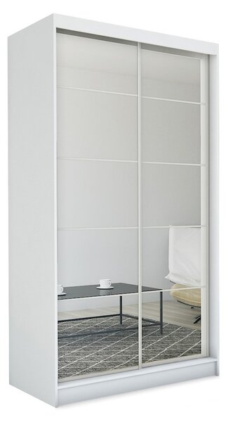 Kvalitní Šatní Skříň Flores 150 cm Bílá
