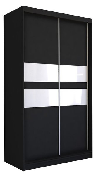 Kvalitní Šatní Skříň Finezja 150 cm Černá/bílá
