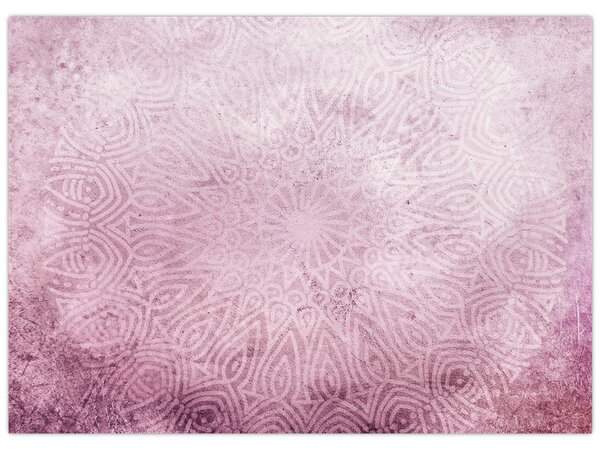Obraz - Mandala v růžové zdi (70x50 cm)