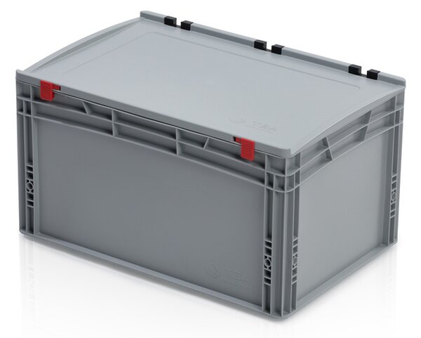 Přepravka EURO s víkem 60x40x33,5 uzavřený úchyt
