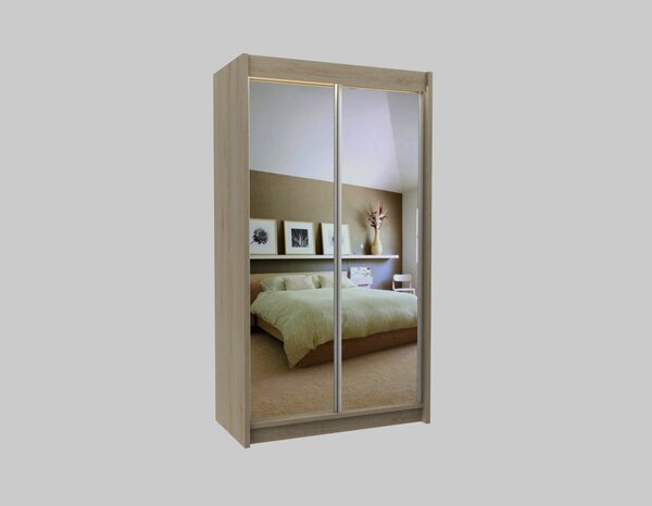Kvalitní Šatní Skříň Debora 120 cm Šedá