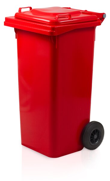 Popelnice 120 l červená