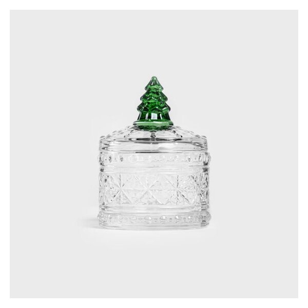 Skleněná dóza na bonbony Vari Christmas 11 cm Homla