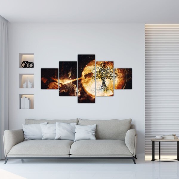 Obraz - Tajemný strom života (125x70 cm)