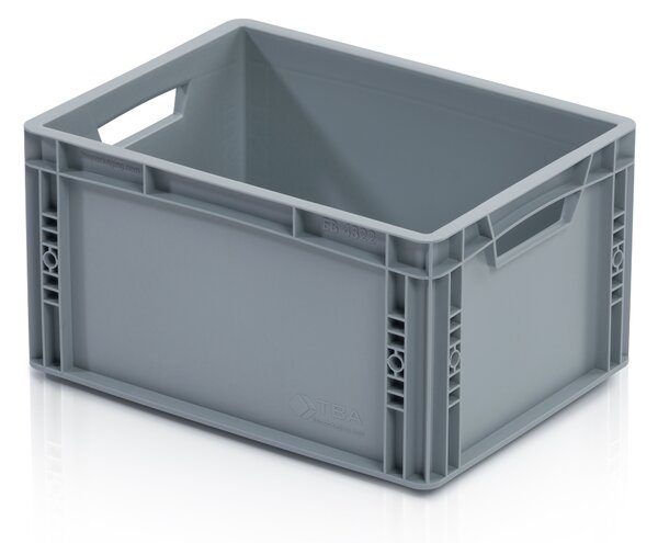 Přepravka EURO 40x30x22 se zesíleným dnem otevřený úchyt