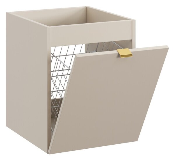 Comad Závěsná skříňka Dalia Cashmere Nature Magic s košem na prádlo, deskou a umyvadlem 100 cm kašmírová/dub cremona
